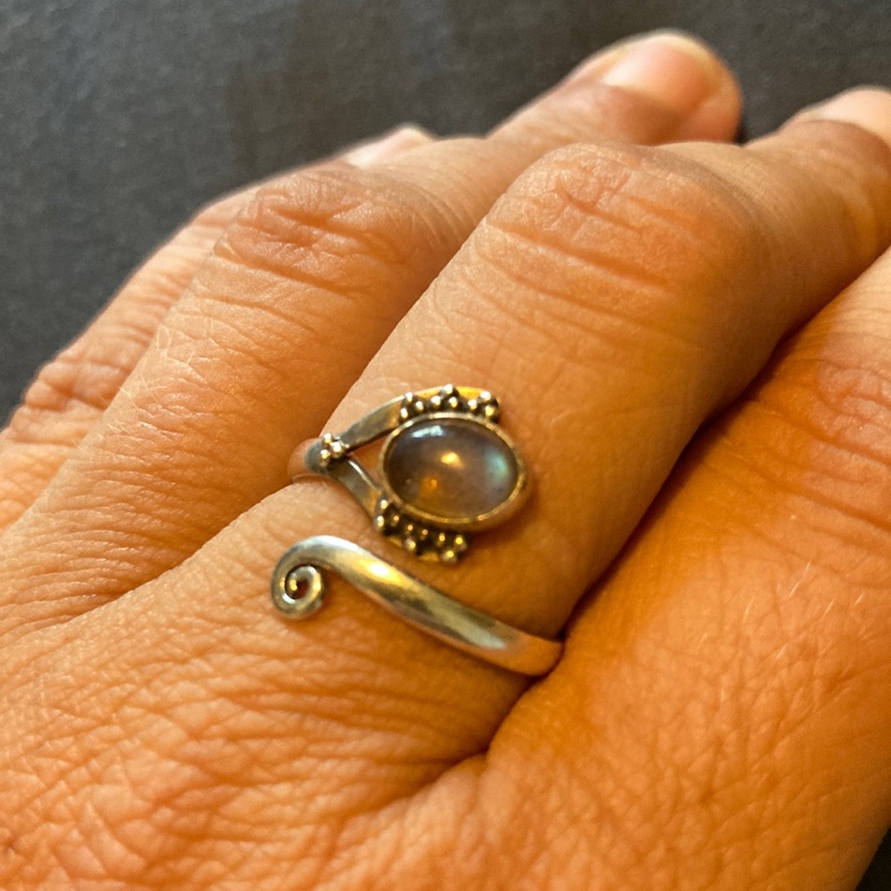 Labradorite eye of Horas ring